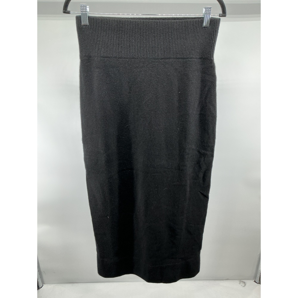 Mongolian Cashmere Fitted Midi Skirt